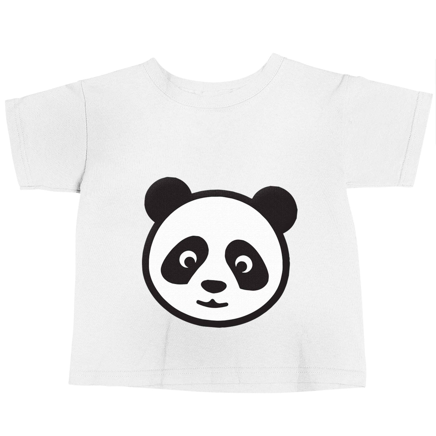 Panda face white baby toddler Tshirt 2 Years