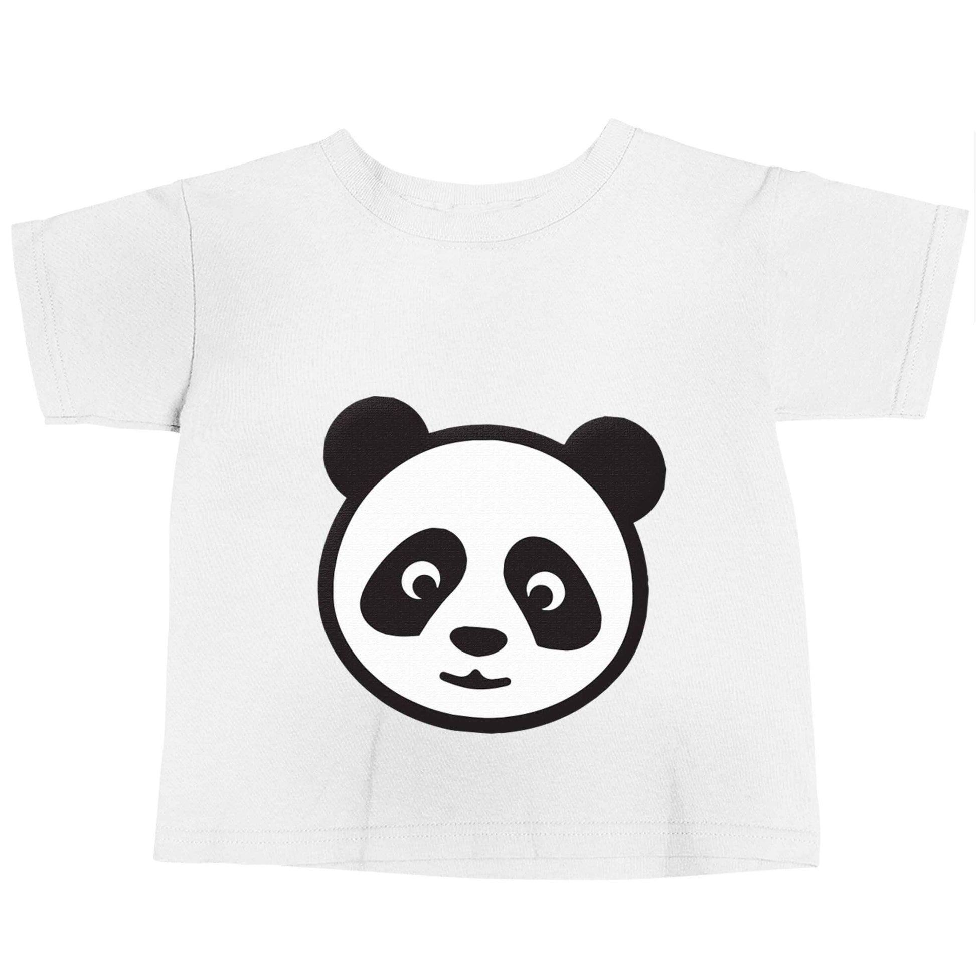 Panda face white baby toddler Tshirt 2 Years