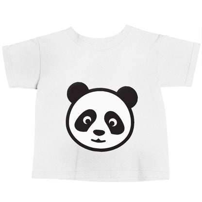 Panda face white baby toddler Tshirt 2 Years