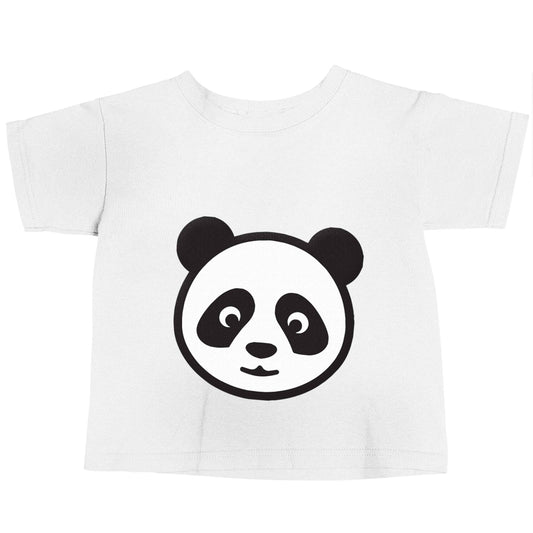 Panda face white baby toddler Tshirt 2 Years