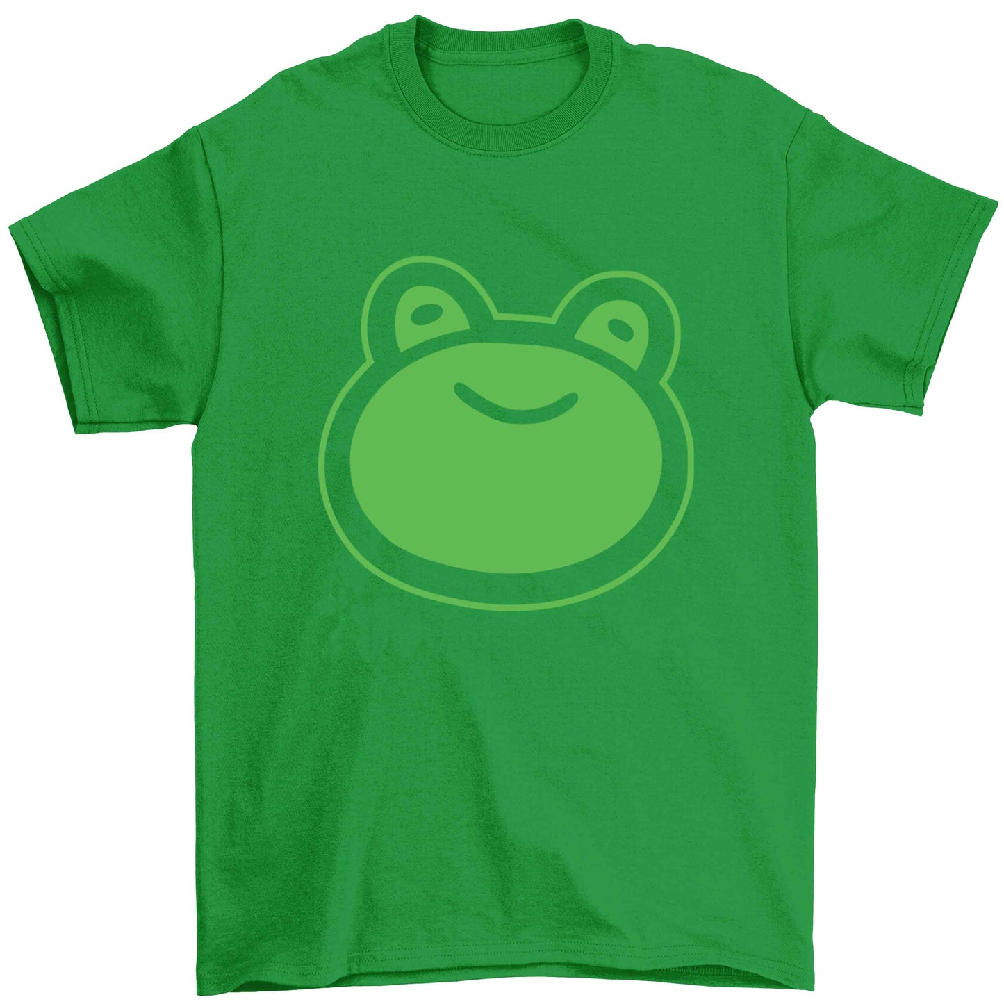 Frog face illustration Children's green Tshirt 12-13 Years