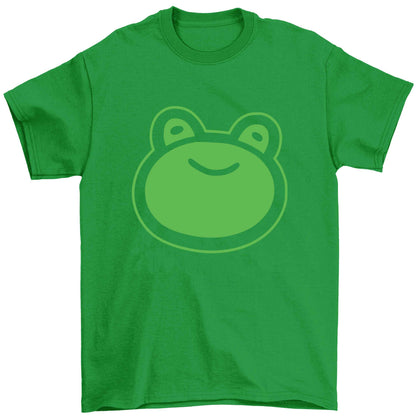 Frog face illustration Children's green Tshirt 12-13 Years