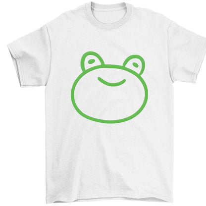 Frog face illustration Children's white Tshirt 12-13 Years