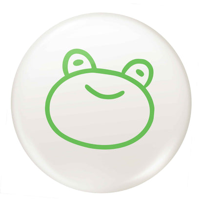 Frog face illustration small 25mm Pin badge