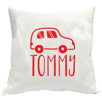 Personalised car any name here cushion cover