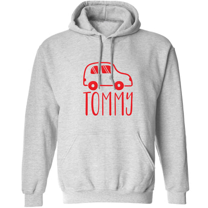 Personalised car any name here adults unisex grey hoodie 2XL