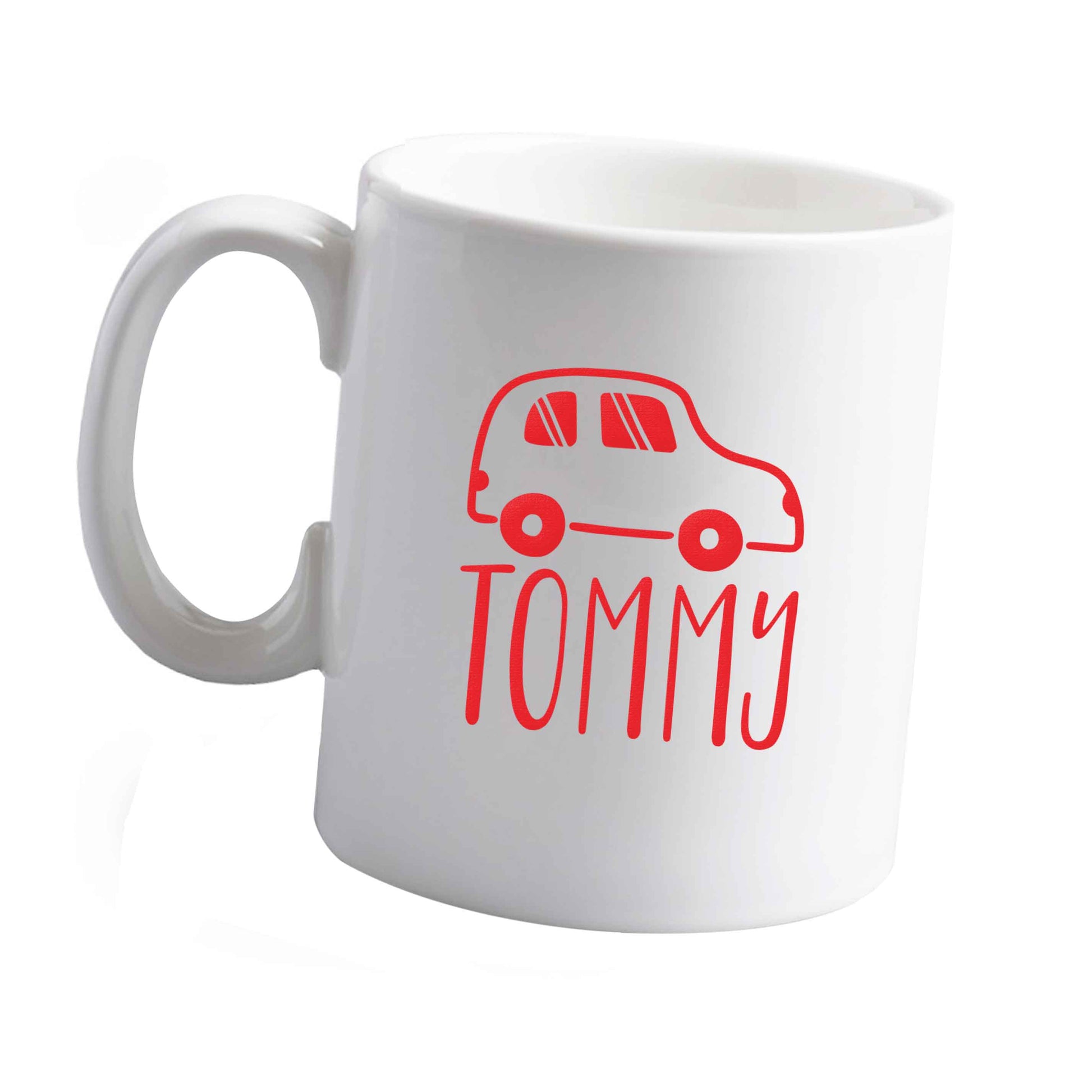 10 oz Personalised car any name here ceramic mug left sided