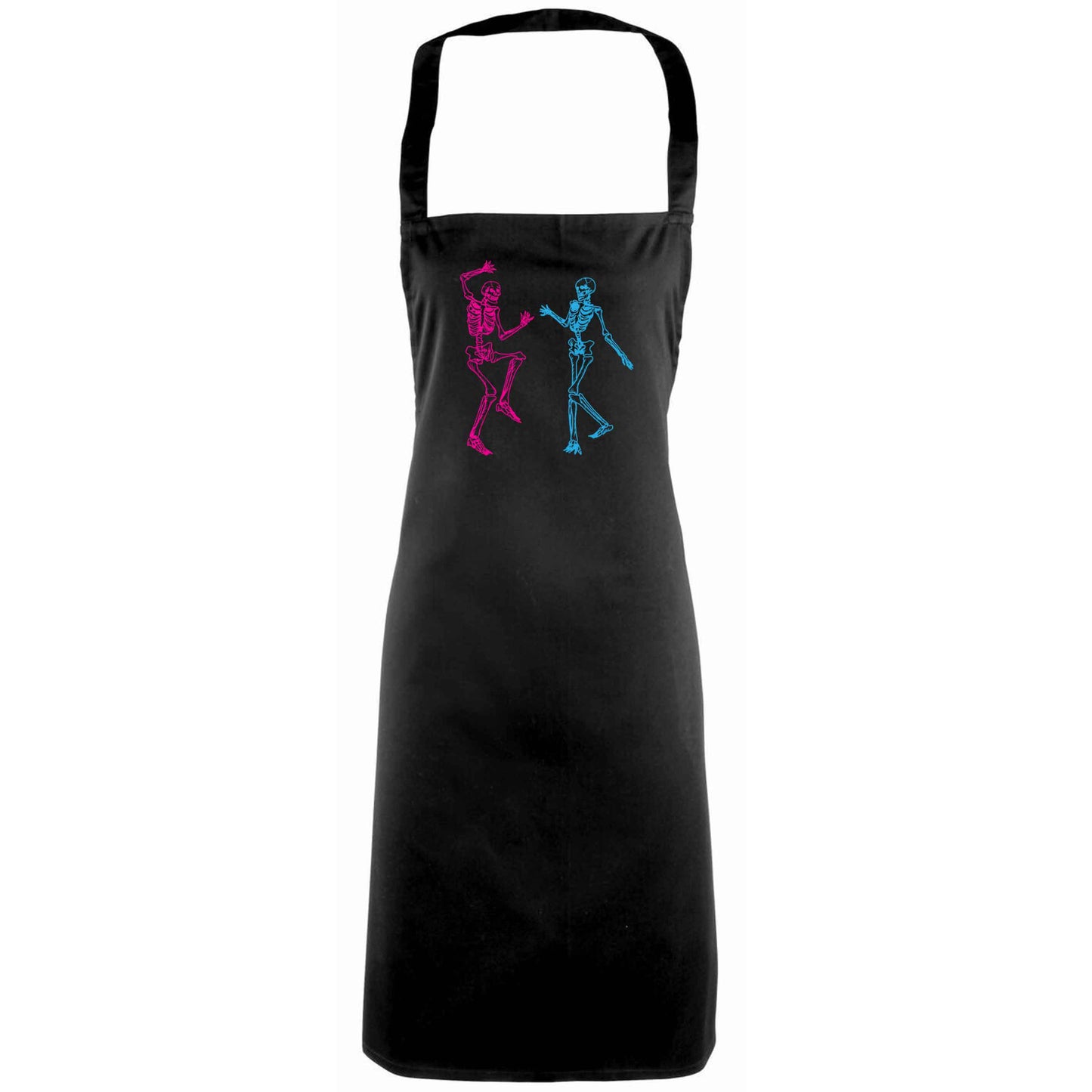 Skeleton dance adults black apron