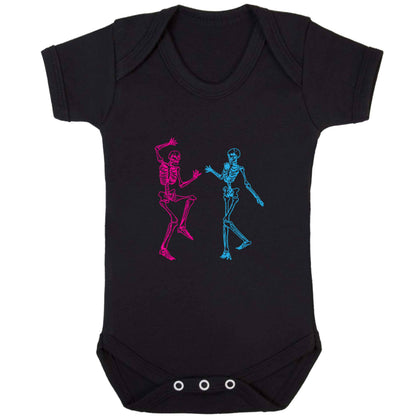 Skeleton dance baby bodysuit black 18-24 months
