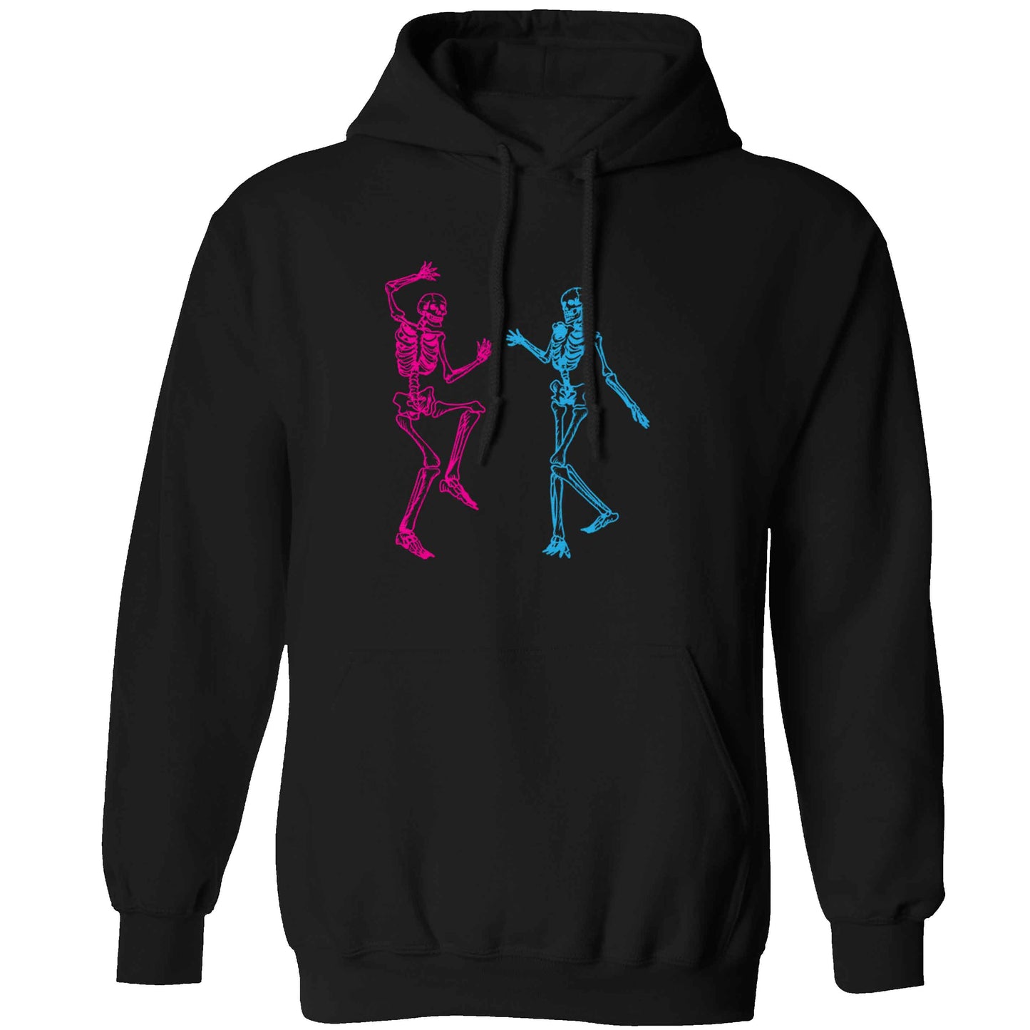 Skeleton dance adults unisex black hoodie 2XL