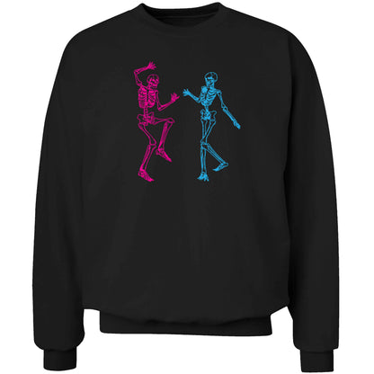 Skeleton dance adult's unisex black sweater 2XL