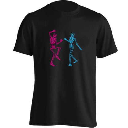 Skeleton dance adults unisex black Tshirt 2XL