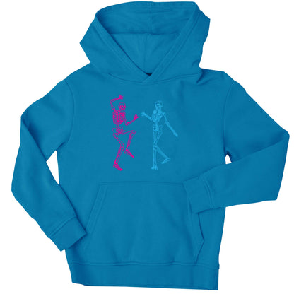 Skeleton dance children's blue hoodie 12-13 Years