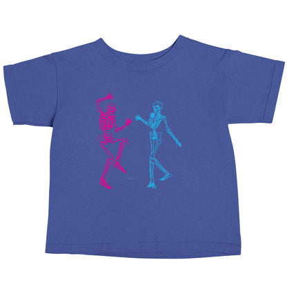 Skeleton dance blue baby toddler Tshirt 2 Years