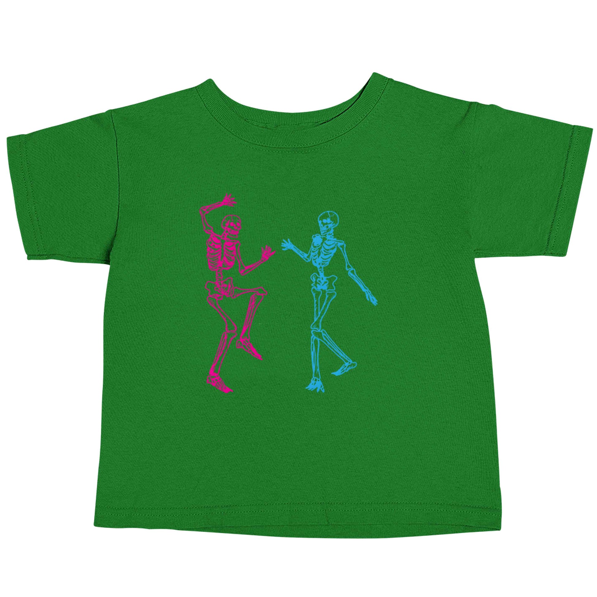 Skeleton dance green baby toddler Tshirt 2 Years