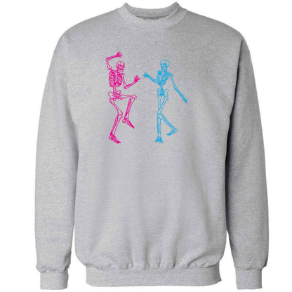 Skeleton dance adult's unisex grey sweater 2XL