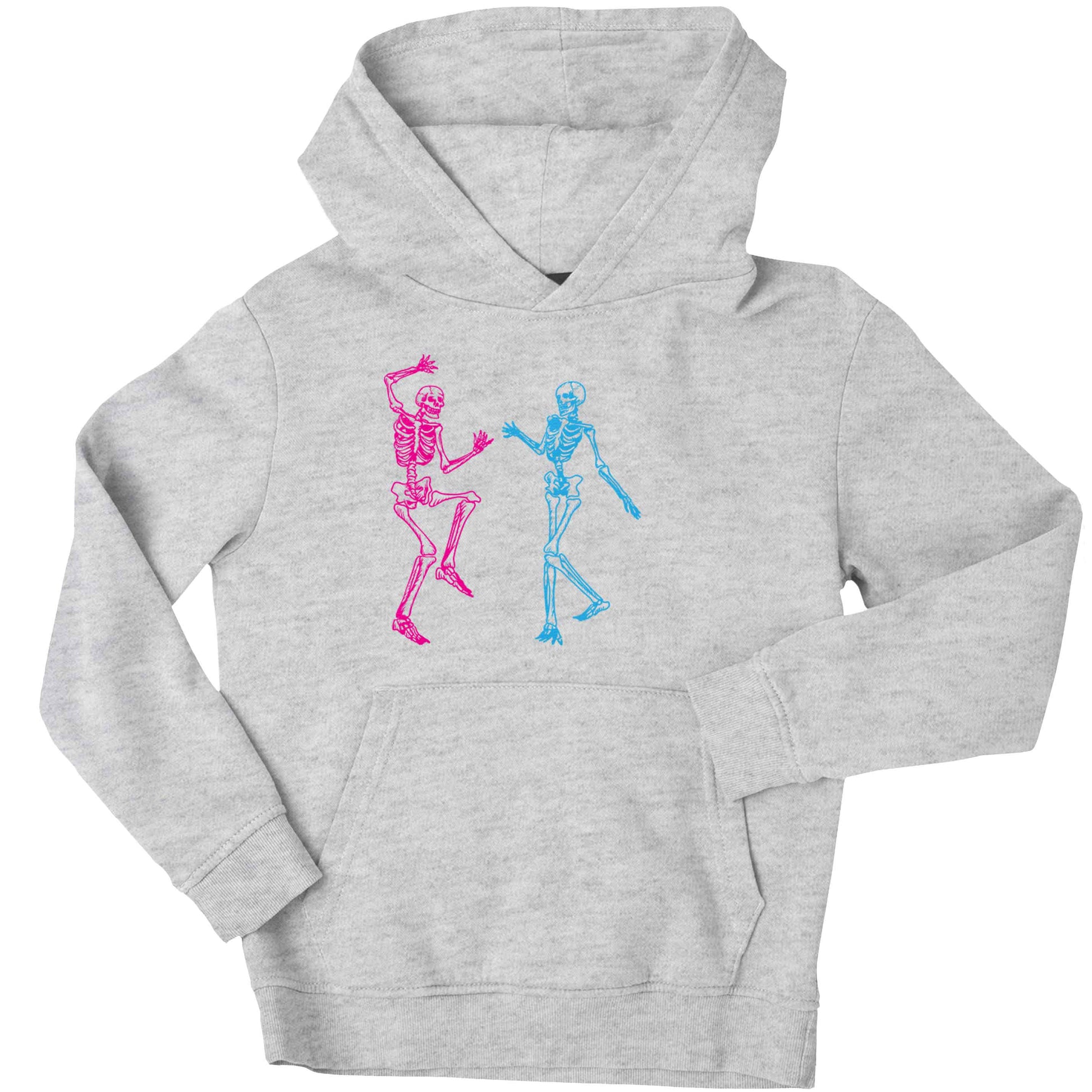 Skeleton dance children's grey hoodie 12-13 Years