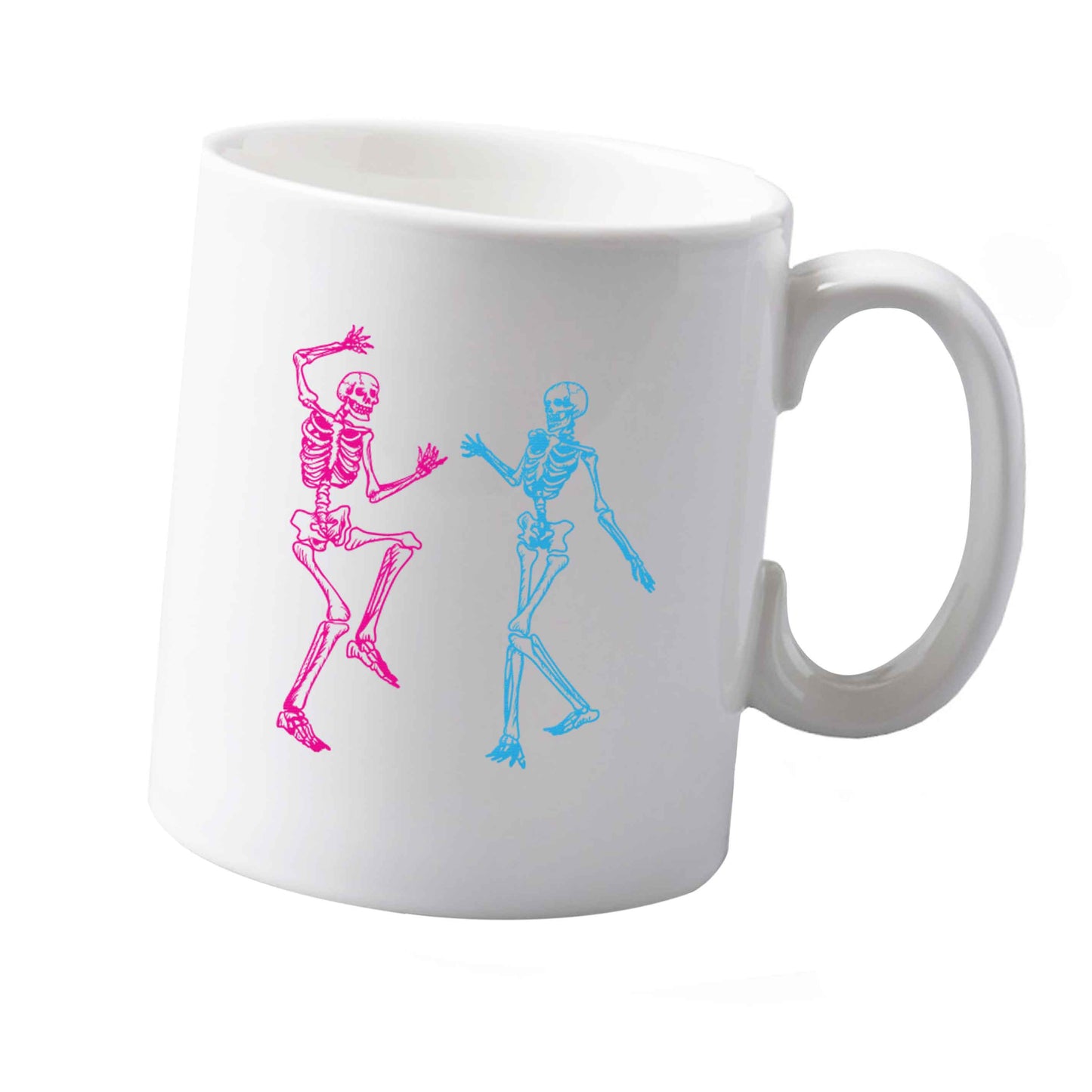 10 oz Skeleton dance ceramic mug  both sides