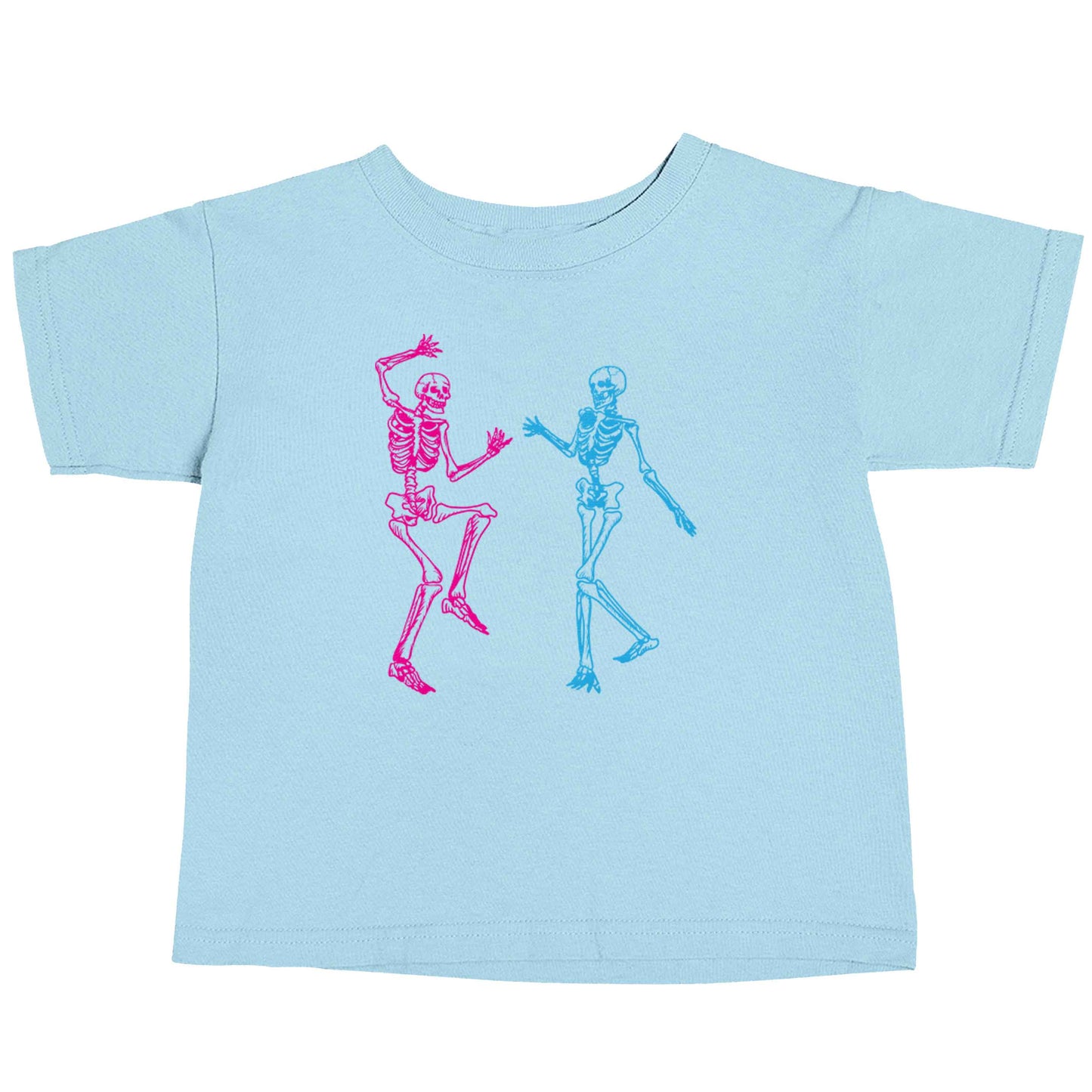 Skeleton dance light blue baby toddler Tshirt 2 Years