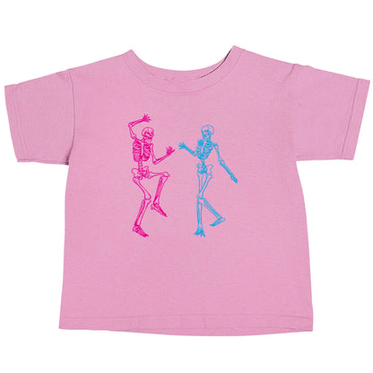 Skeleton dance light pink baby toddler Tshirt 2 Years