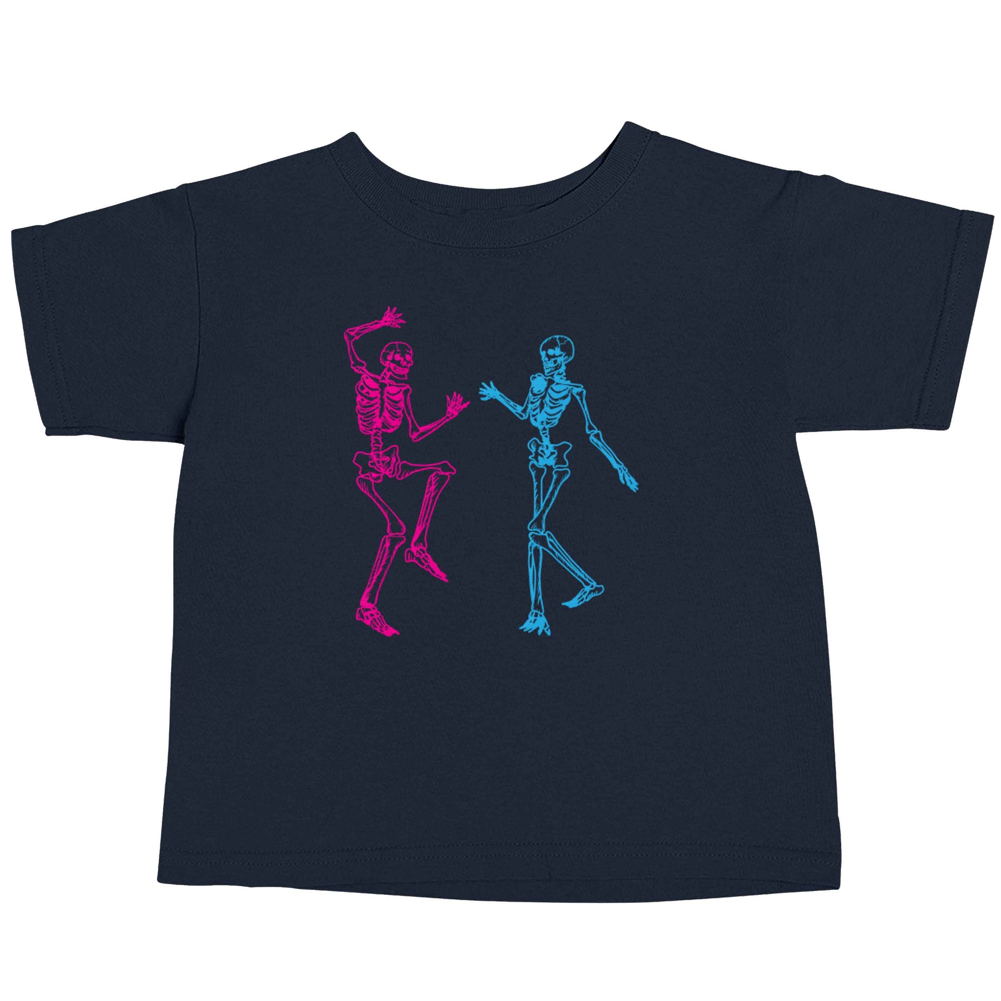 Skeleton dance navy baby toddler Tshirt 2 Years