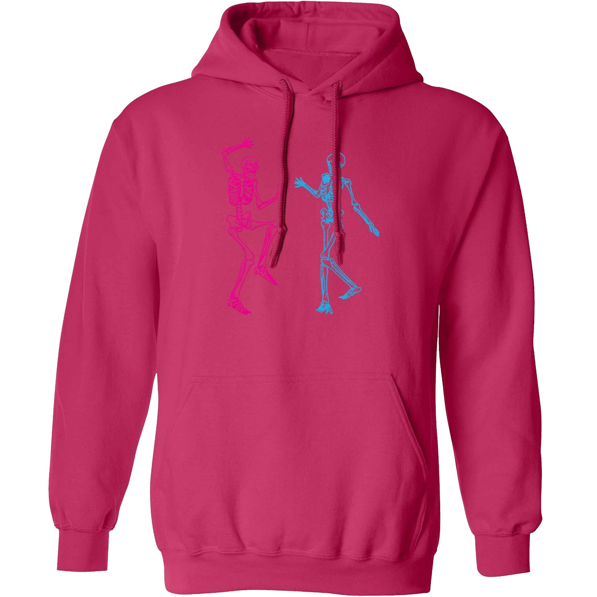 Skeleton dance adults unisex pink hoodie 2XL