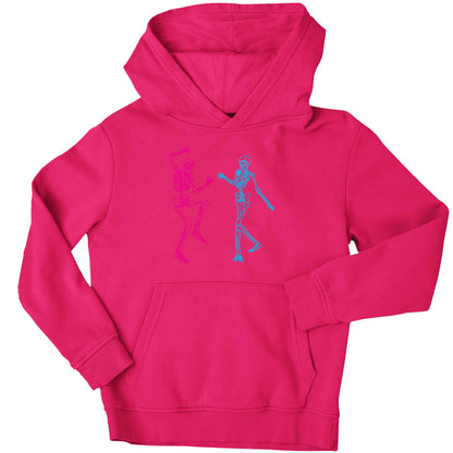 Skeleton dance children's pink hoodie 12-13 Years