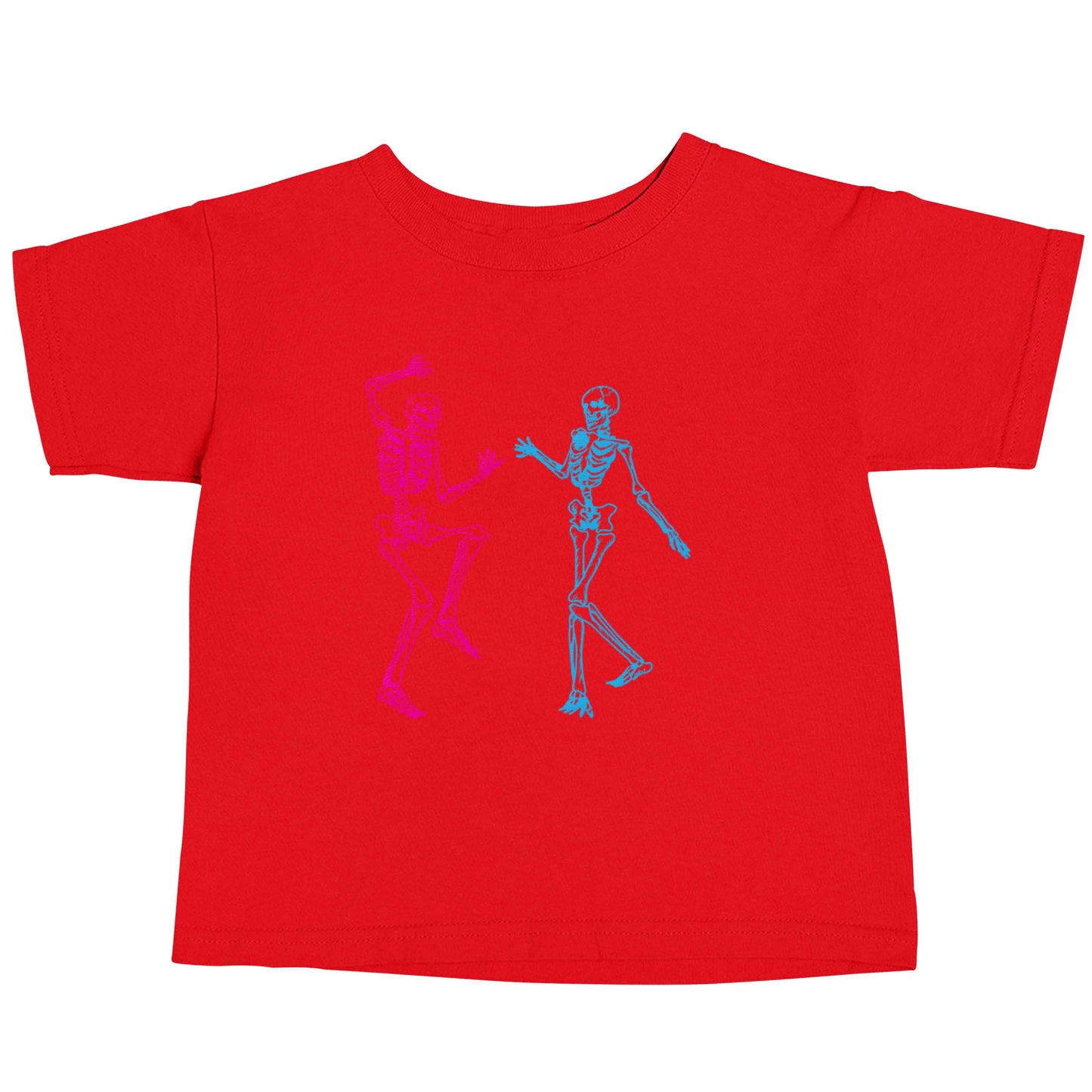 Skeleton dance red baby toddler Tshirt 2 Years