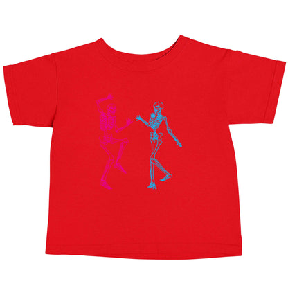 Skeleton dance red baby toddler Tshirt 2 Years