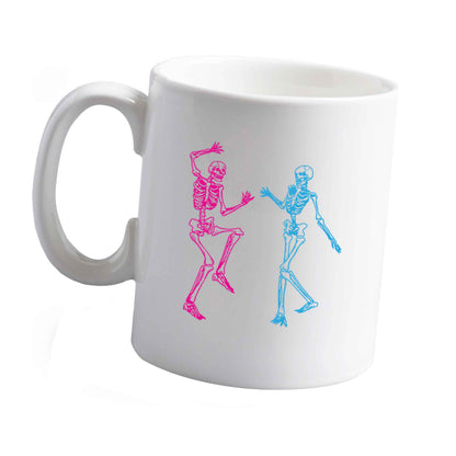 10 oz Skeleton dance ceramic mug left sided