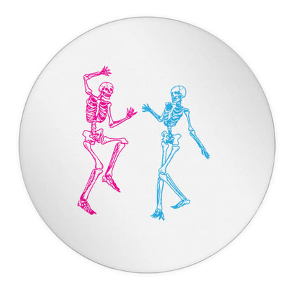 Skeleton dance 24 @ 45mm matt circle stickers
