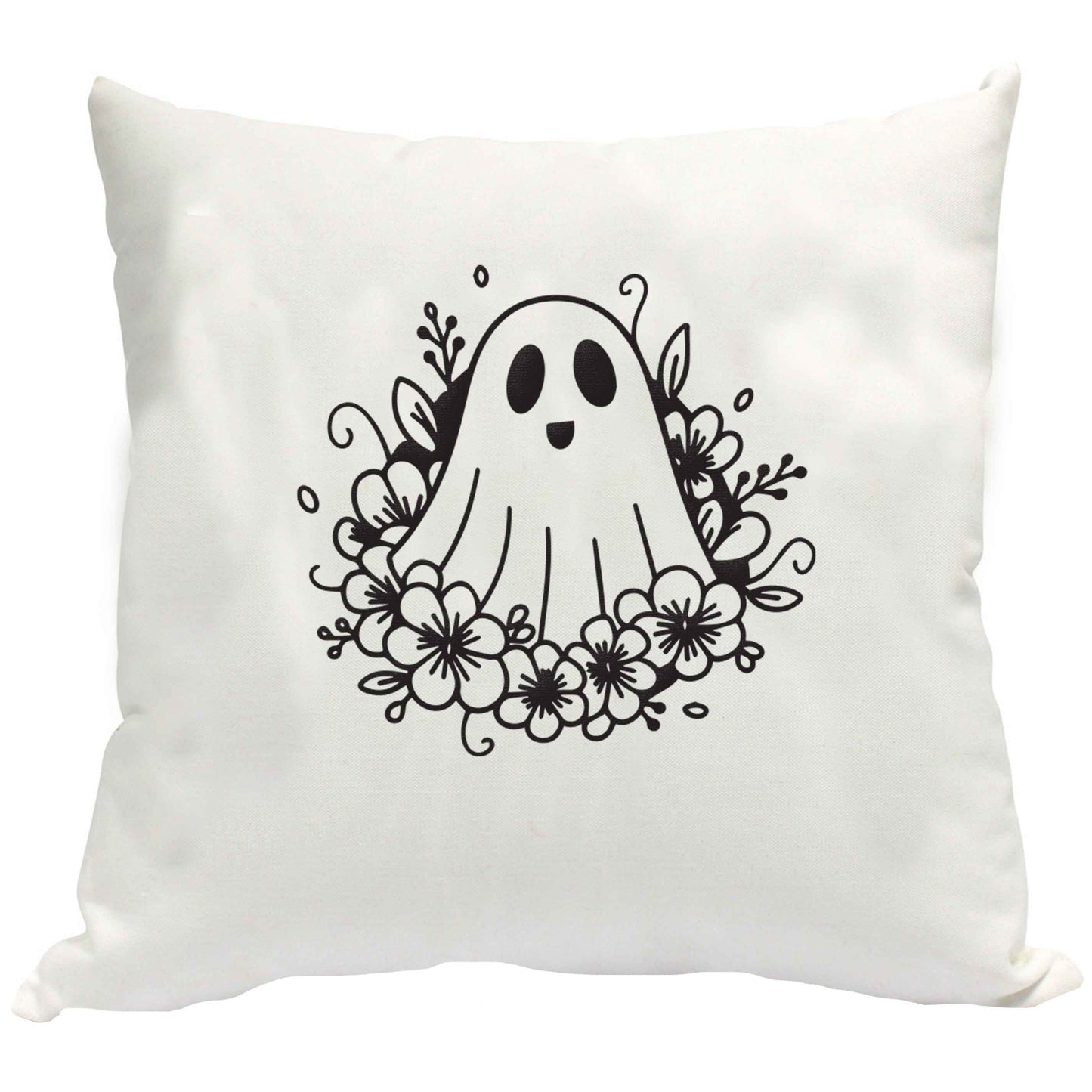 Floral ghost cushion cover