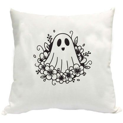 Floral ghost cushion cover
