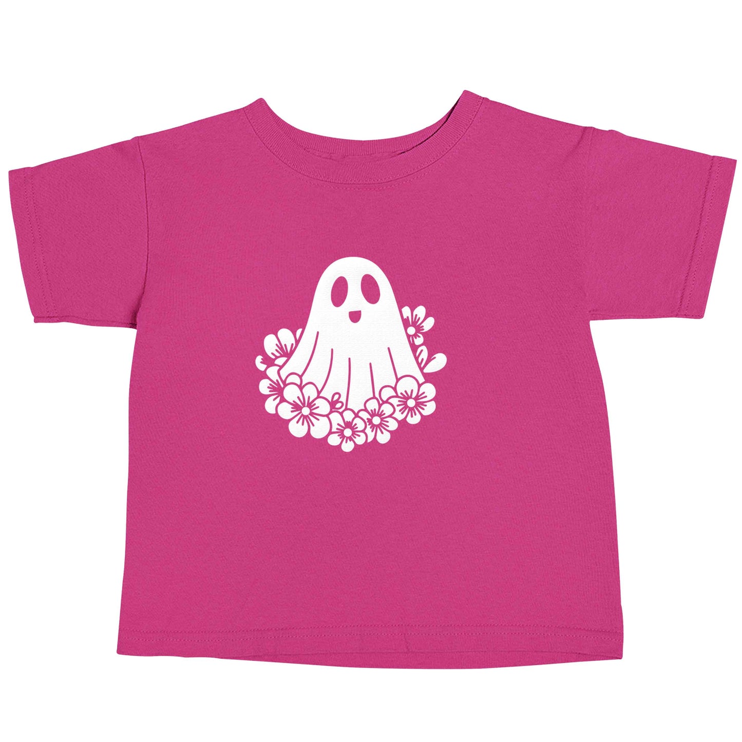 Floral ghost pink baby toddler Tshirt 2 Years