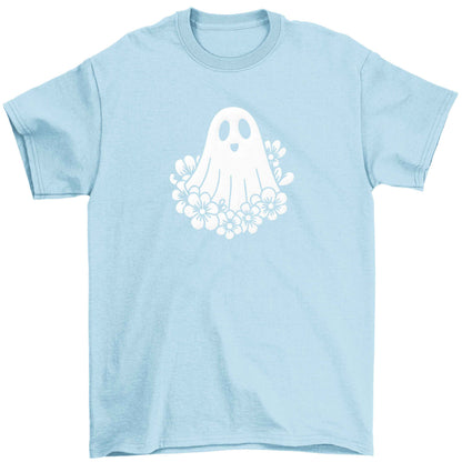 Floral ghost Children's light blue Tshirt 12-13 Years
