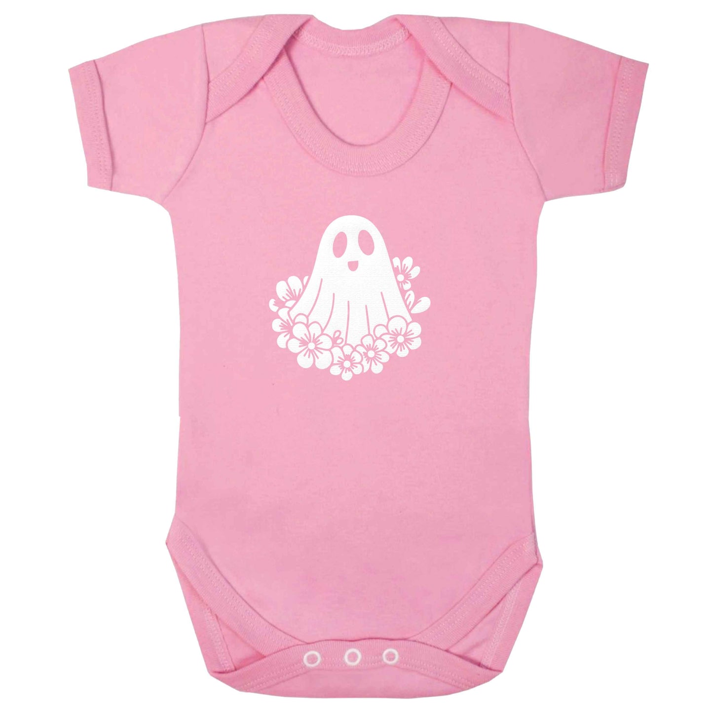 Floral ghost baby bodysuit pale pink 18-24 months