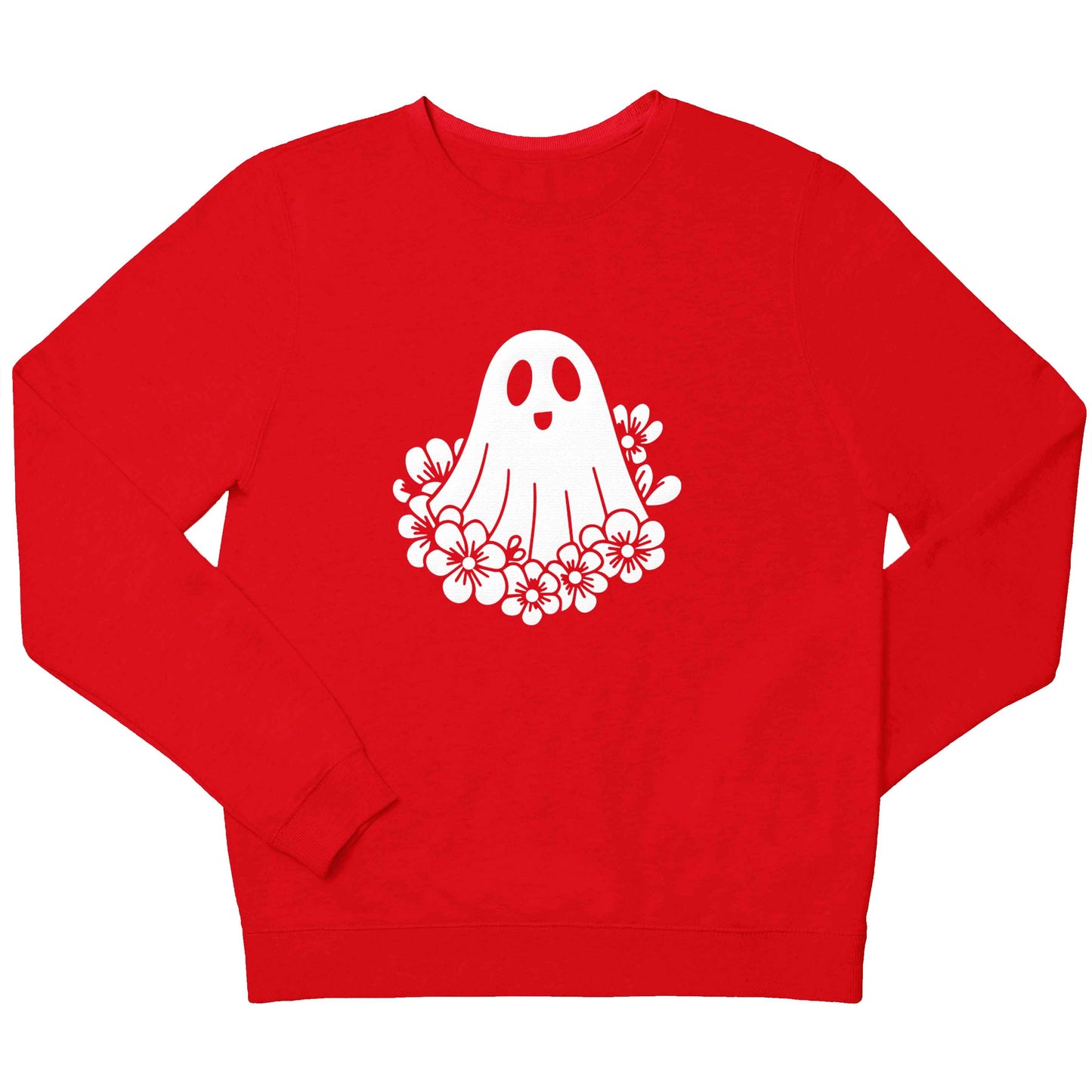 Floral ghost children's grey sweater 12-13 Years