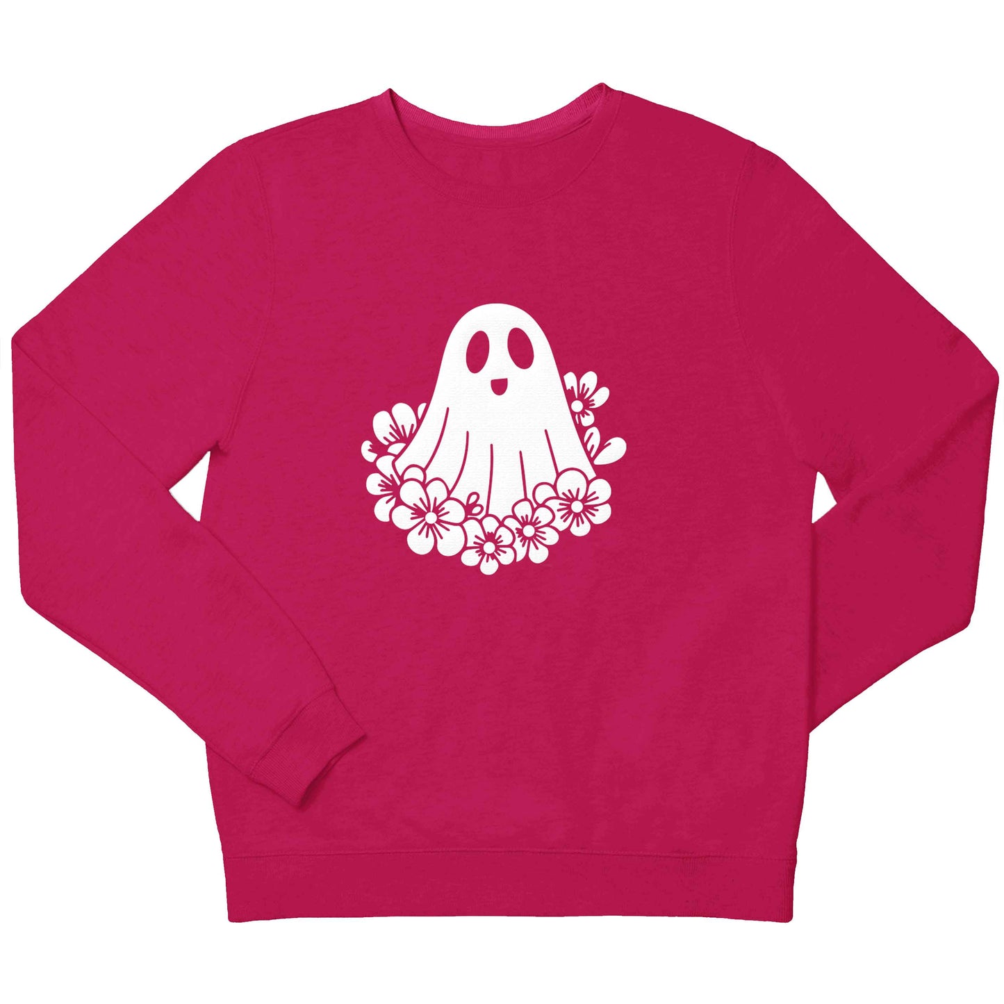 Floral ghost children's pink sweater 12-13 Years