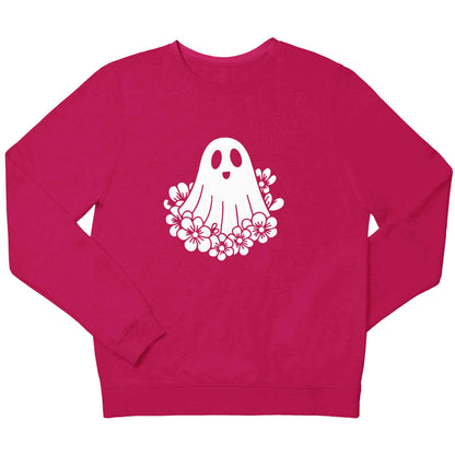 Floral ghost children's pink sweater 12-13 Years