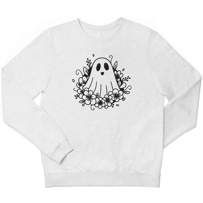 Floral ghost children's white sweater 12-13 Years