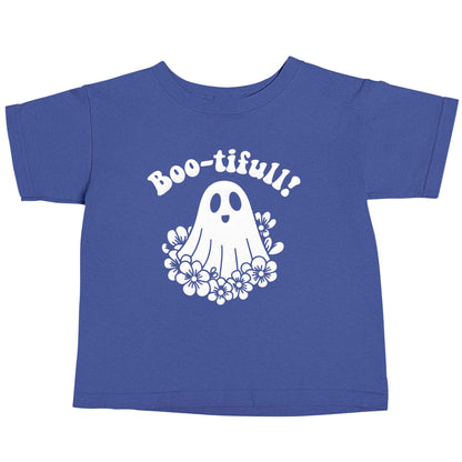 Boo-tifull! Floral ghost blue baby toddler Tshirt 2 Years