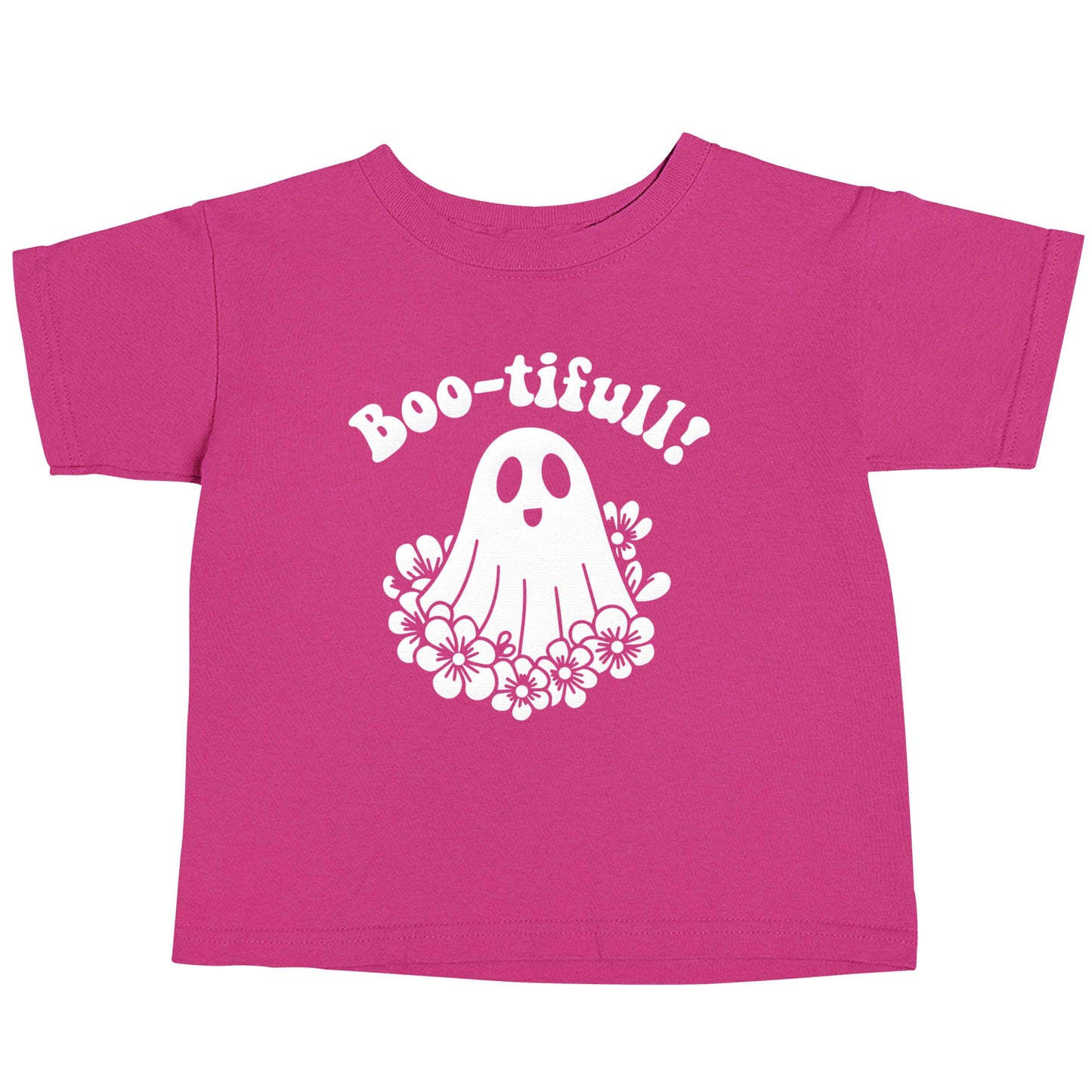 Boo-tifull! Floral ghost pink baby toddler Tshirt 2 Years