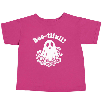 Boo-tifull! Floral ghost pink baby toddler Tshirt 2 Years