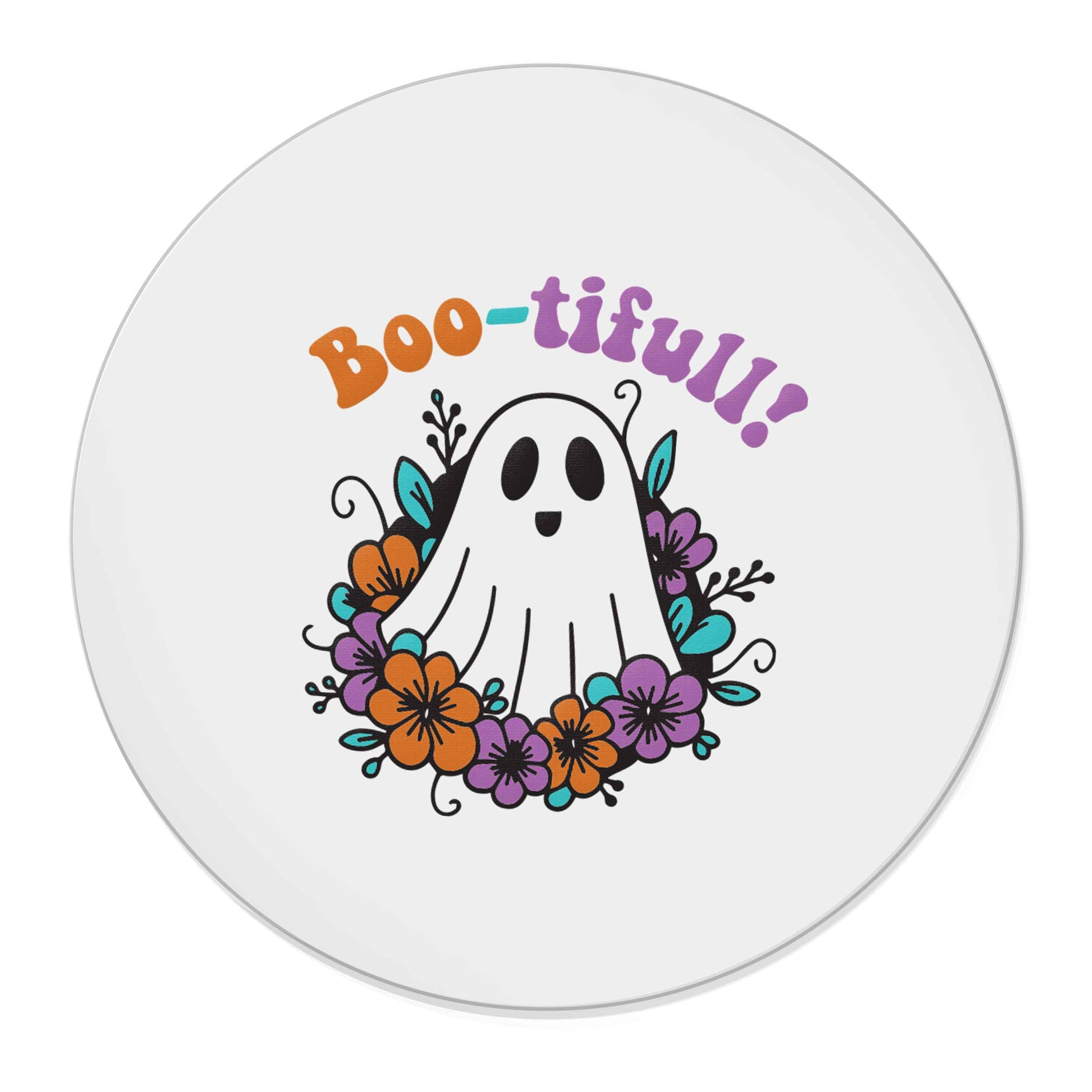 Boo-tifull! Floral ghost | Magnet