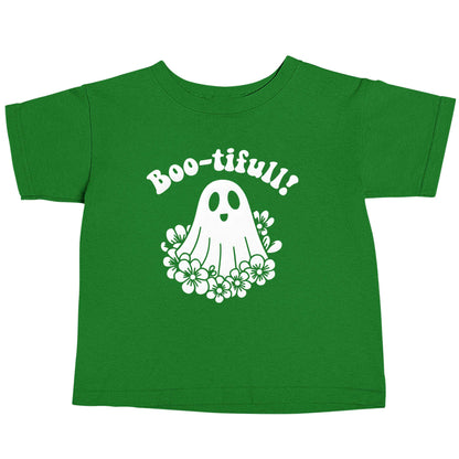 Boo-tifull! Floral ghost green baby toddler Tshirt 2 Years