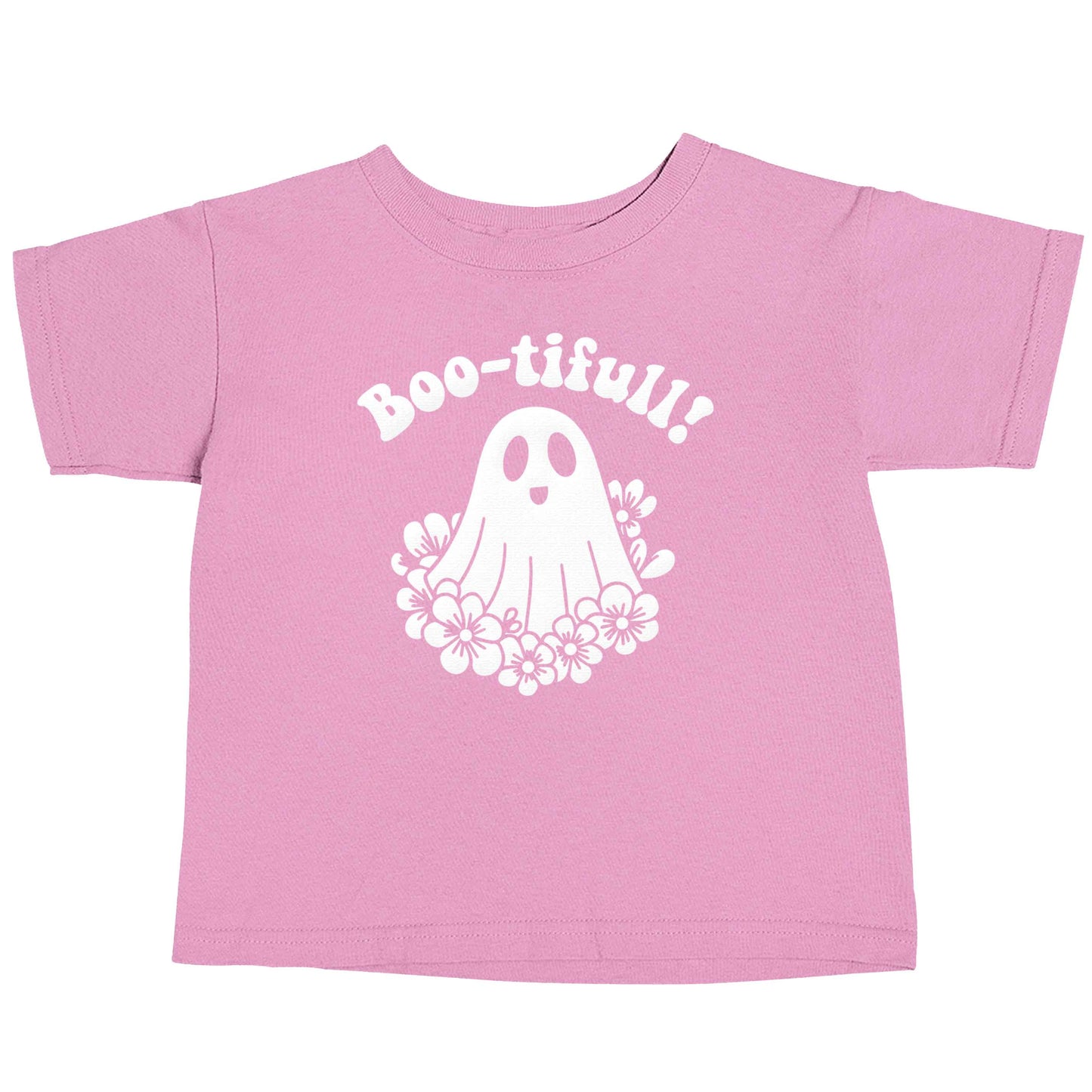 Boo-tifull! Floral ghost light pink baby toddler Tshirt 2 Years