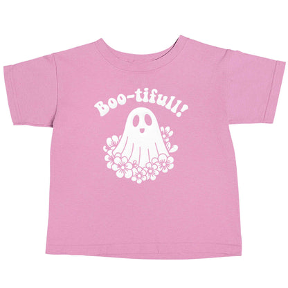 Boo-tifull! Floral ghost light pink baby toddler Tshirt 2 Years