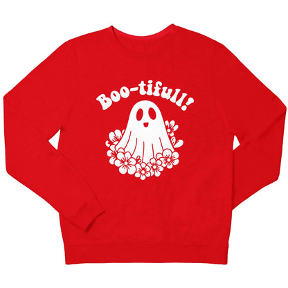 Boo-tifull! Floral ghost children's grey sweater 12-13 Years