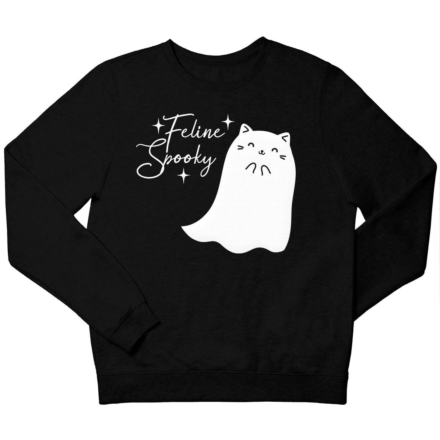 Feline spooky children's black sweater 12-13 Years