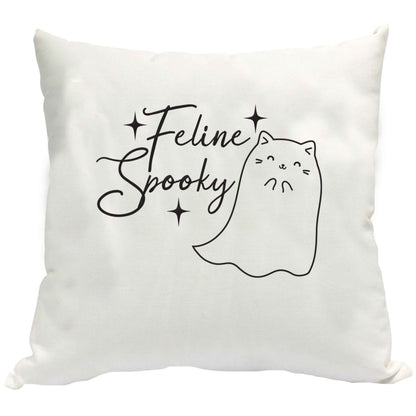 Feline spooky cushion cover
